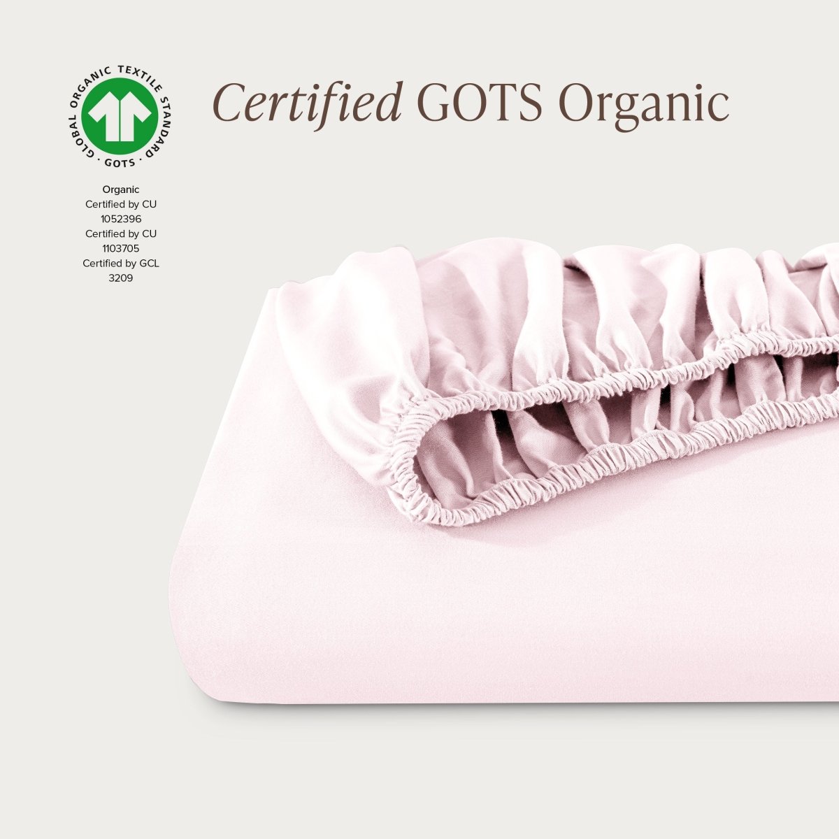 Organic Cotton Sateen Fitted Sheet - Bare Home