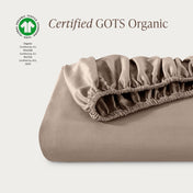 Organic Cotton Sateen Fitted Sheet - Bare Home