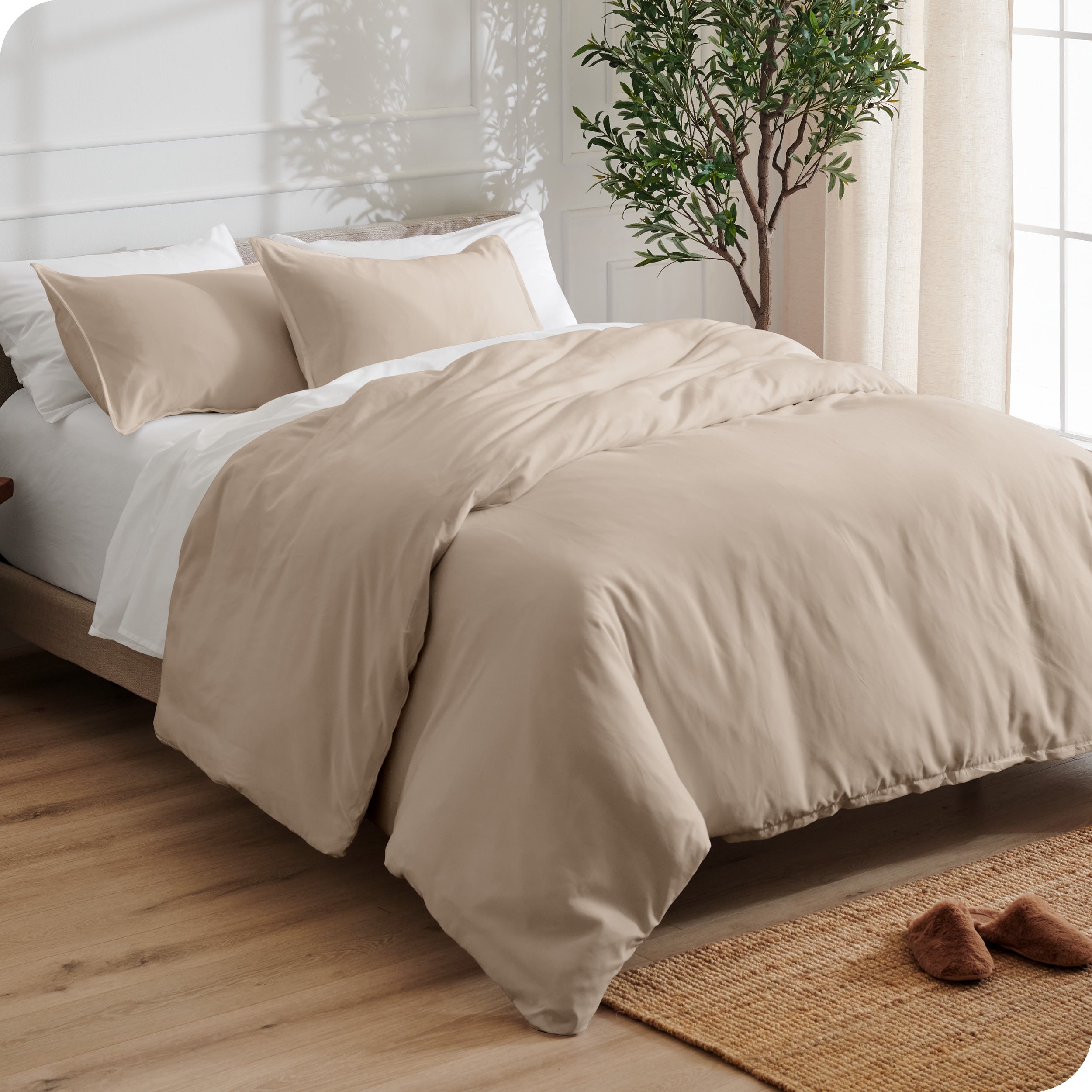 Microfiber Duvet Cover & Sham Set - Bare Home