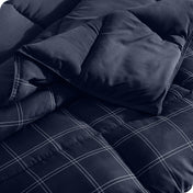 Down Alternative Box Stitch Comforter Set - Bare Home