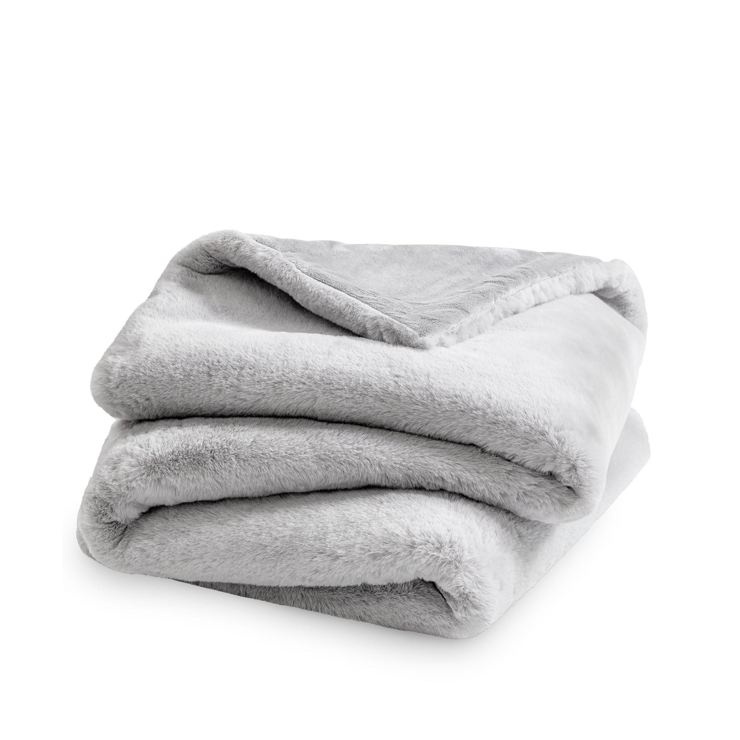 Faux Fur blanket folded loosely
