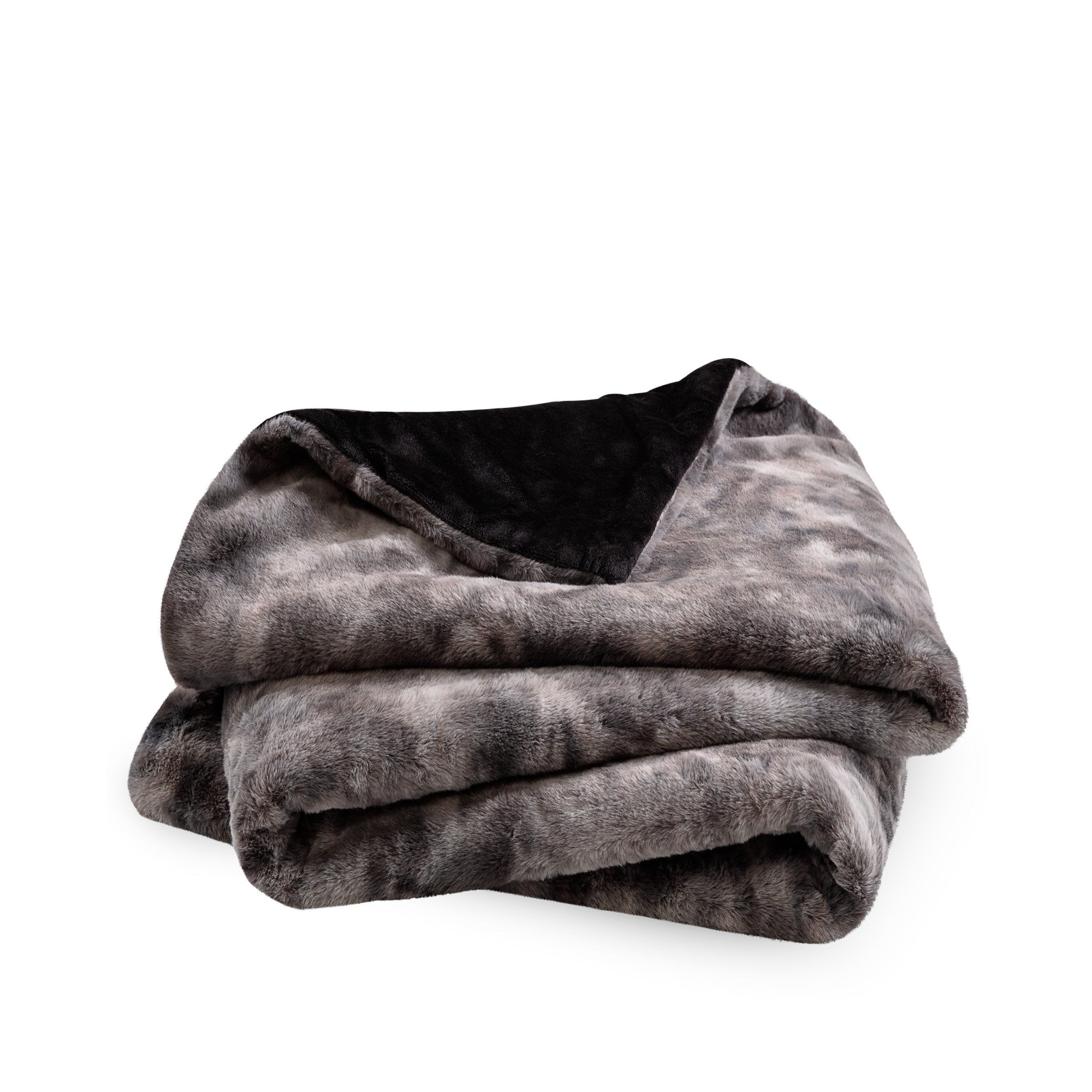 Faux Fur blanket folded loosely