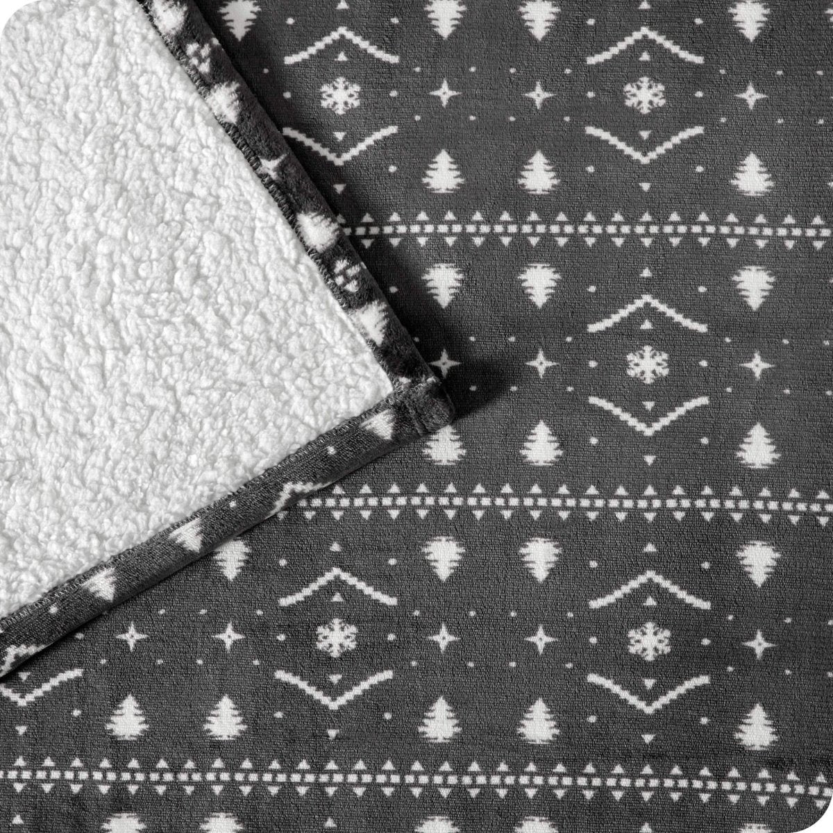 Close up of winter alpine print
