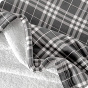 Close up of sherpa blanket showing texture of velvety soft side and sherpa backing