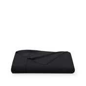 Black microfiber flat sheet folded