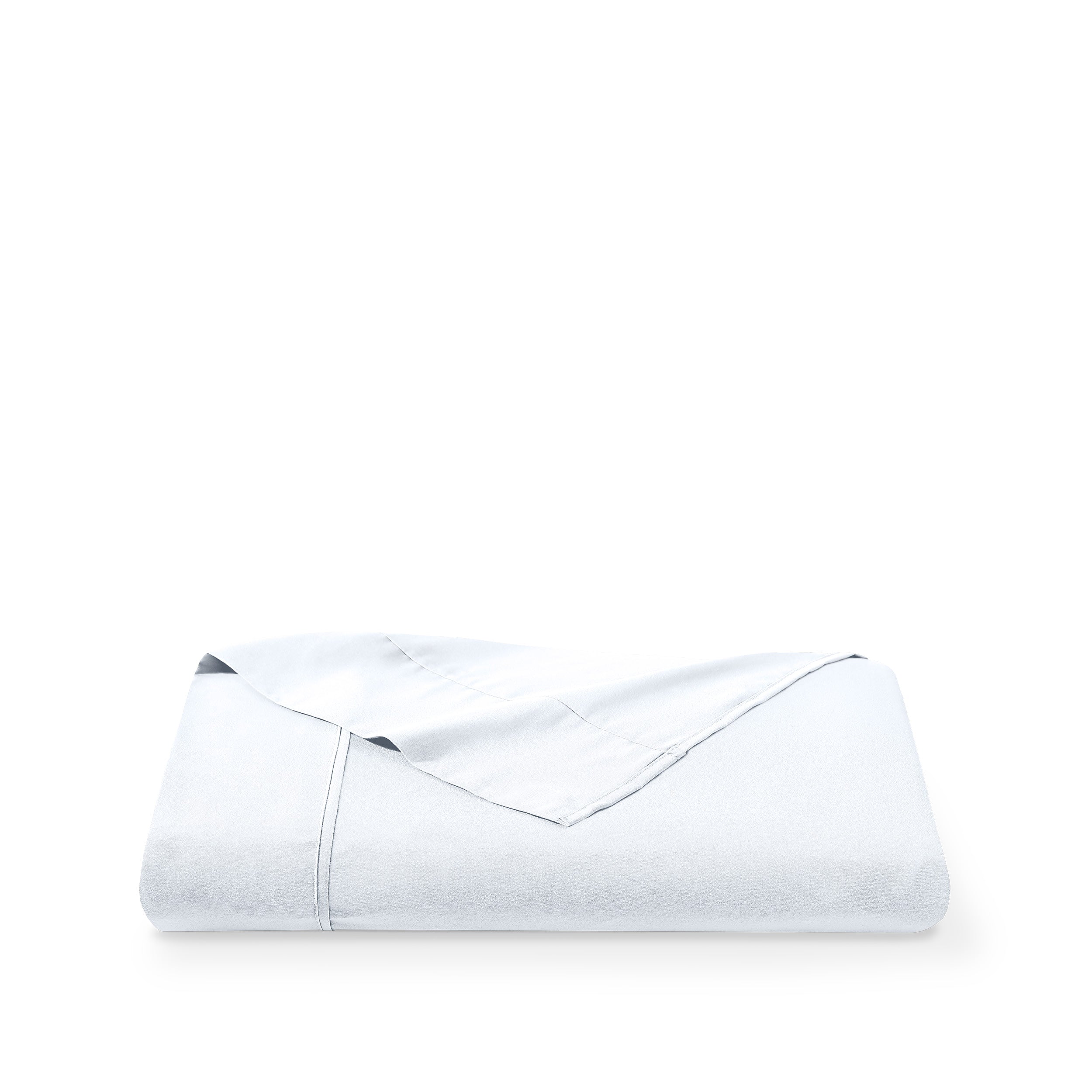 White microfiber flat sheet folded