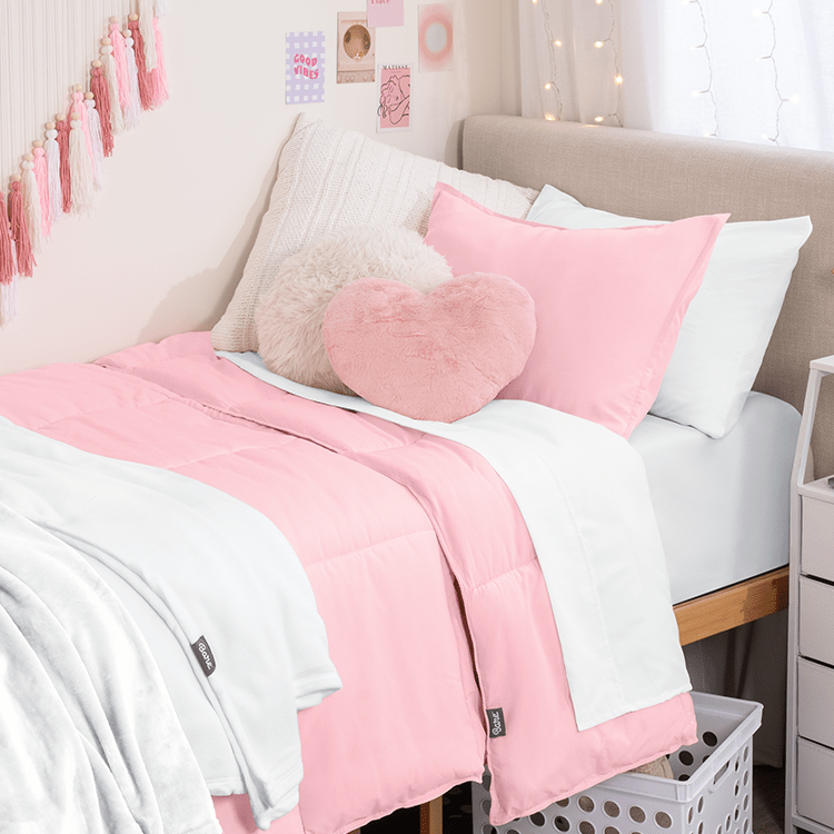 Comforter vs. Duvet Cover for a Twin XL Dorm Bed - Bare Home