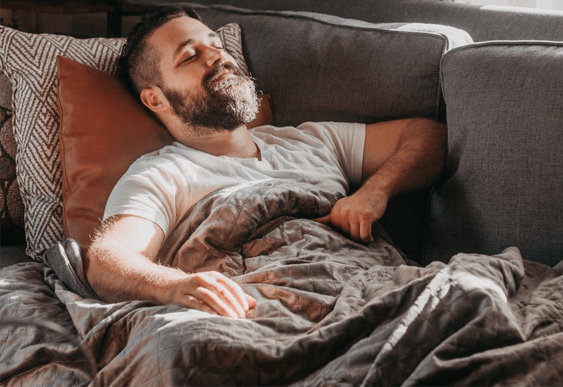 How a weighted blanket can improve sleep - Bare Home