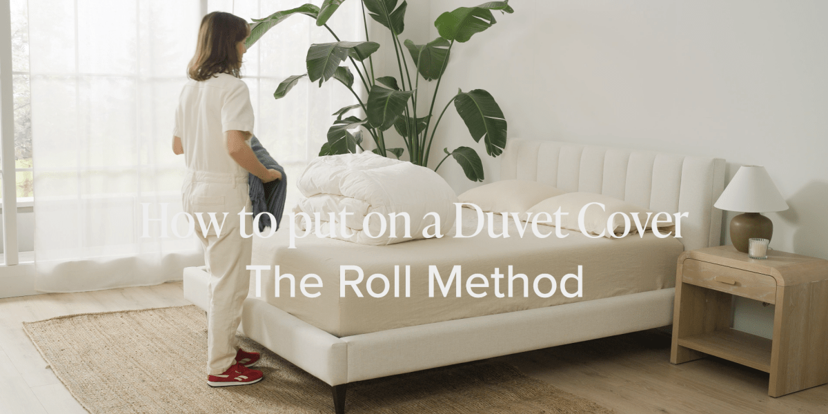 Step-by-step duvet cover tutorial