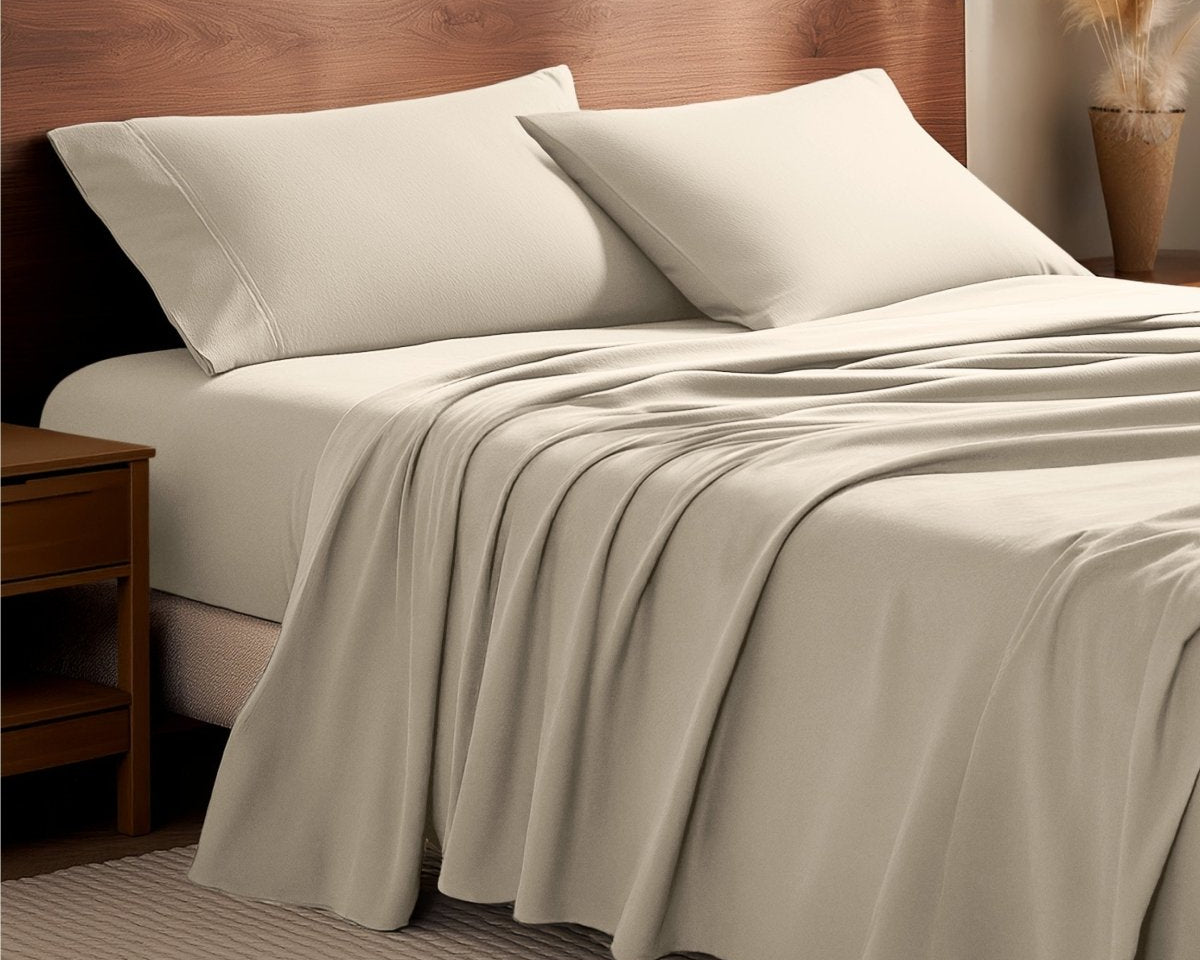 Flannel vs Jersey vs Microplush Sheets - Bare Home