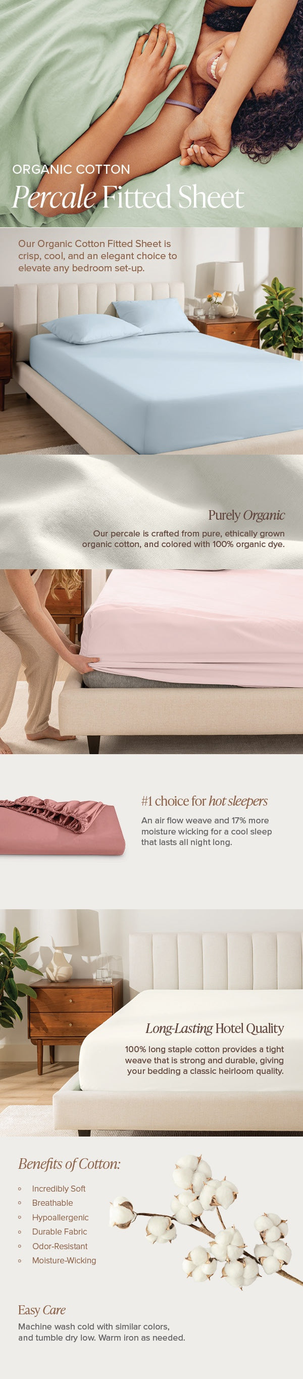 Percale Fitted Mobile EBC