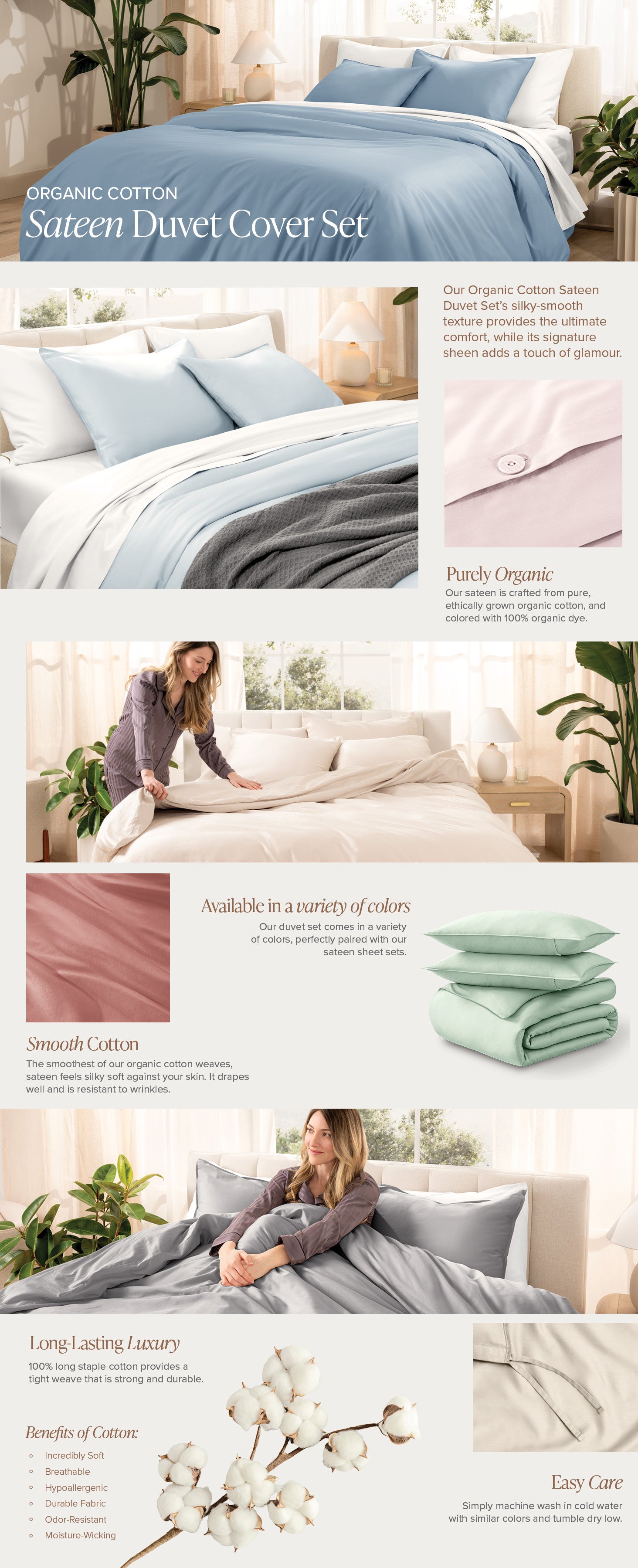 Sateen Duvet EBC