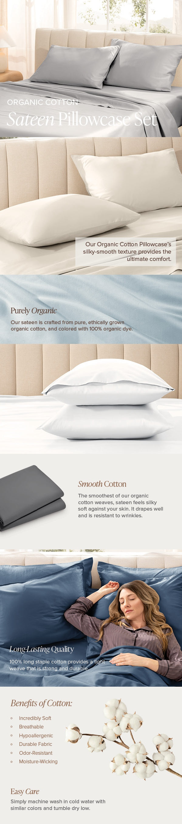 Sateen Pillowcase Mobile EBC