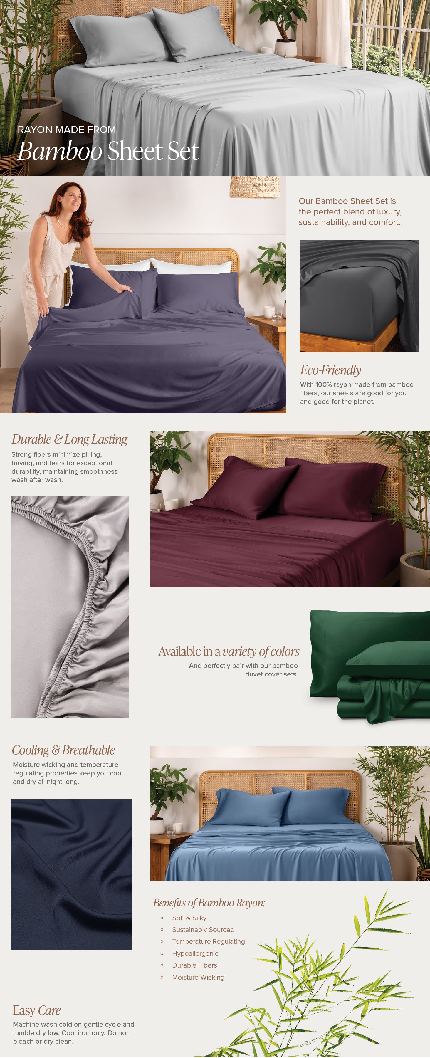 Rayon Bamboo Sheets EBC