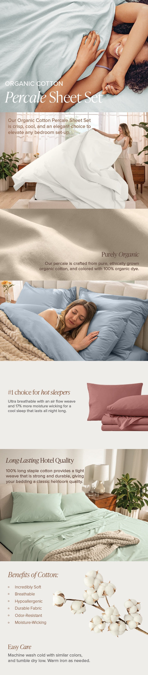 Percale Sheet Set Mobile EBC