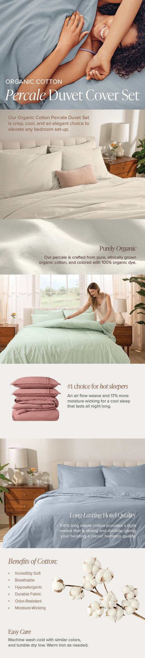 Percale Duvet Mobile EBC