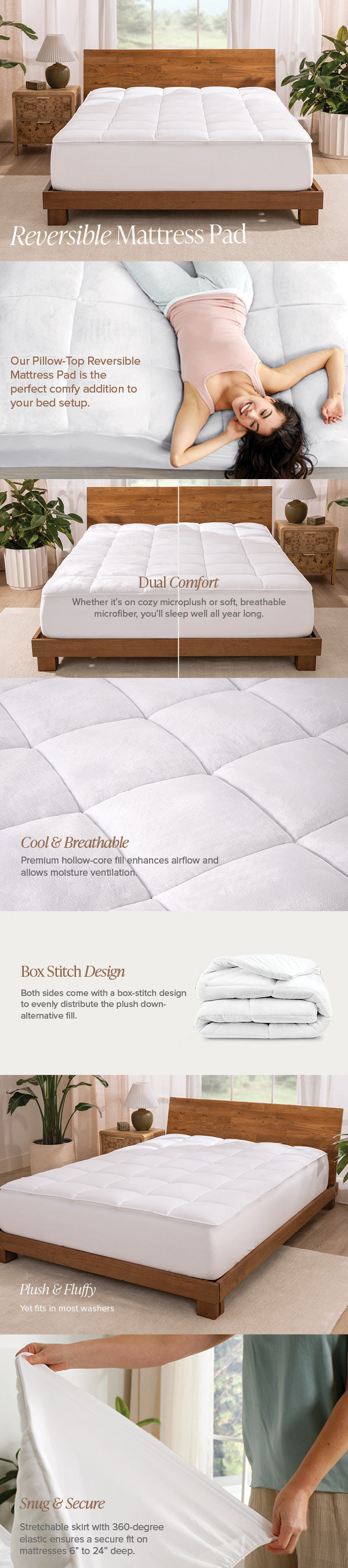 Reversible Mattress Pad Mobile EBC