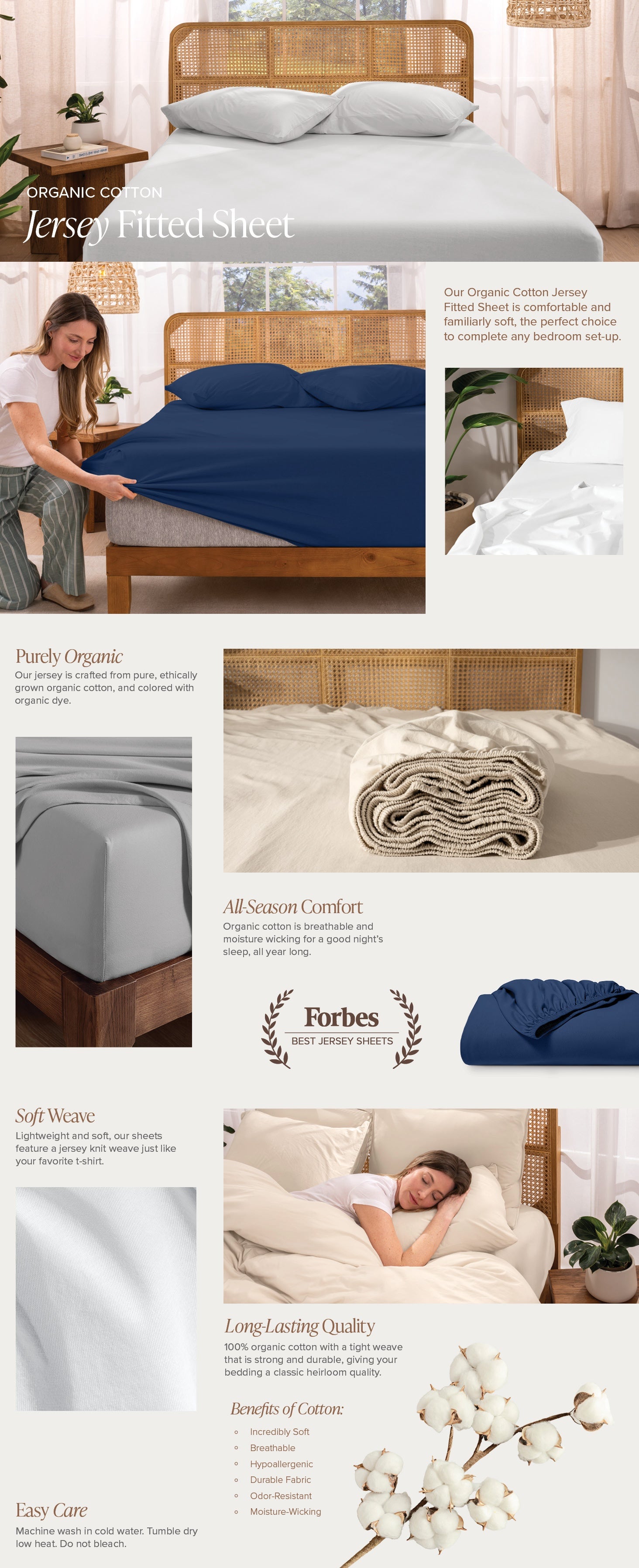 Organic Cotton Jersey Fitted Sheets EBC Desktop