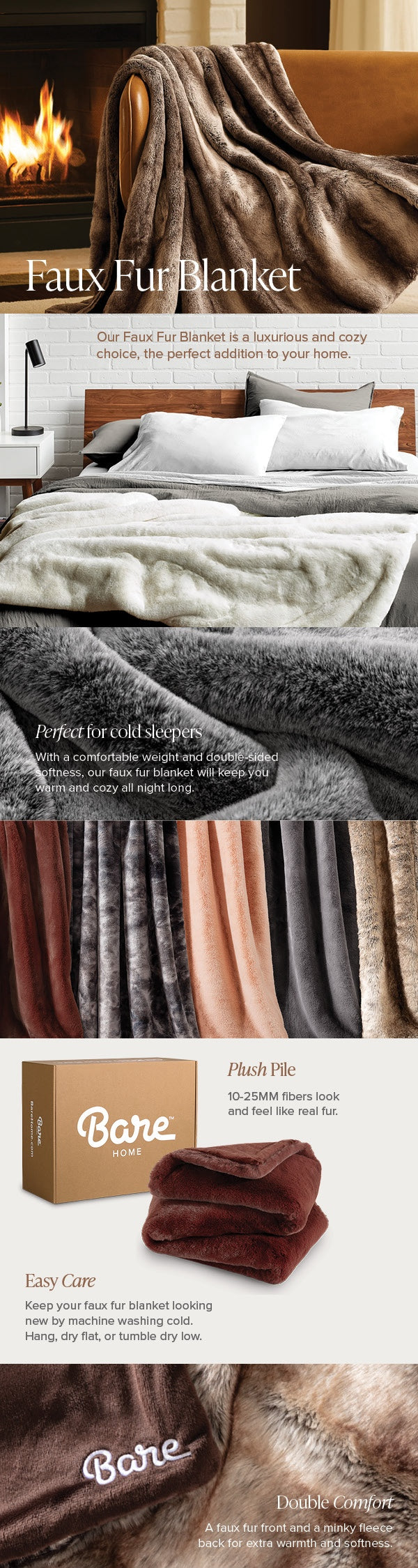 Faux Fur Blanket EBC Mobile