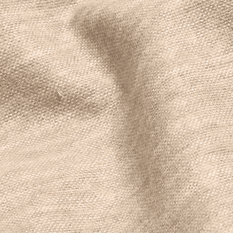 Close-up of beige heather flannel fabric