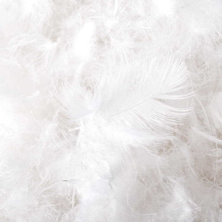 Close-up of white faux fur blanket texture