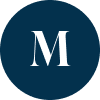 Circular avatar placeholder icon with the letter M