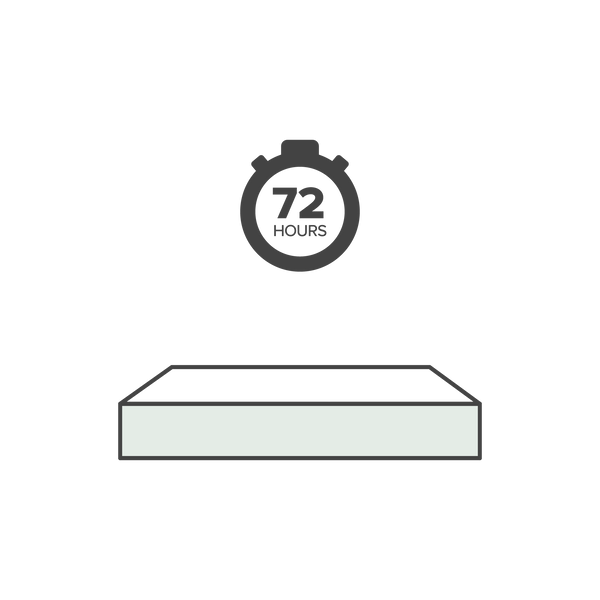 Fully Expanded Mattress Icon 72 Hours