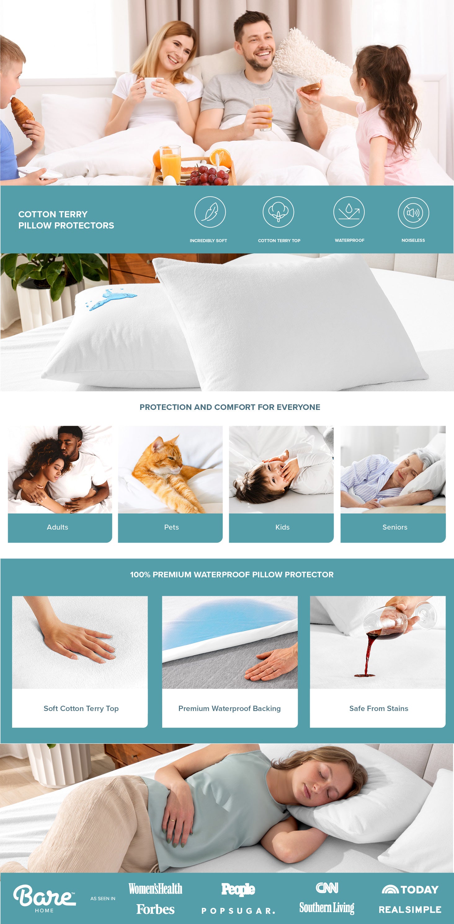 Terry Pillow Protector EBC