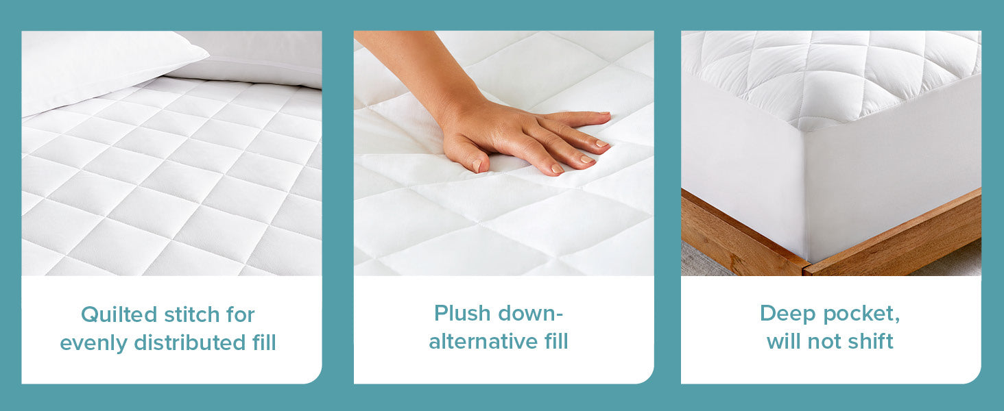 Quilted Mattress Pad features