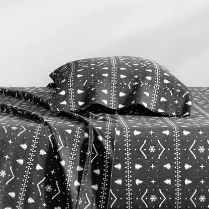 Print Flannel Sheet Set
