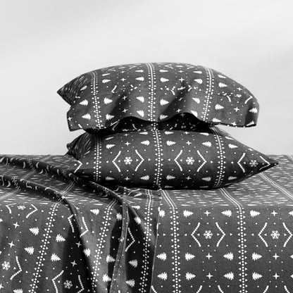 Print Flannel Sheet Set