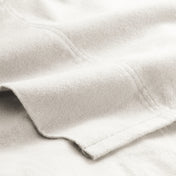 Close-up of the top of a flannel sheet
