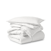 Comforter set folded and stacked