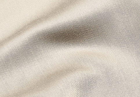 Closeup of cream Bamboo fabric swatch