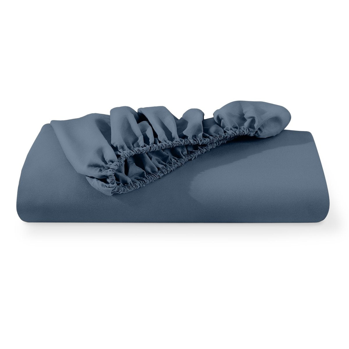 Microfiber fitted sheet folded