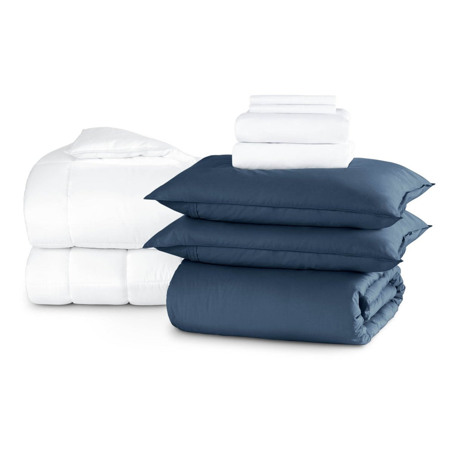 Percale bundle stacked to show what is included