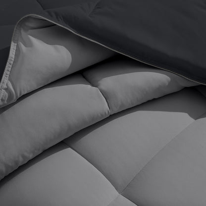 Close-up of a comforter with a soft texture
