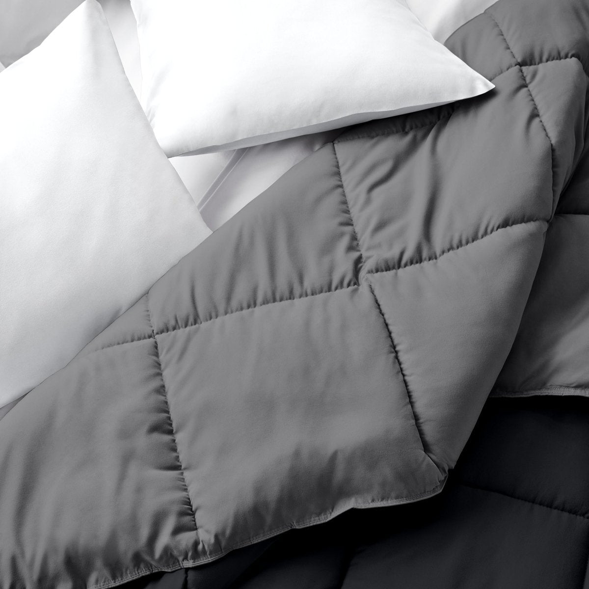 Comforter with a different color on each side