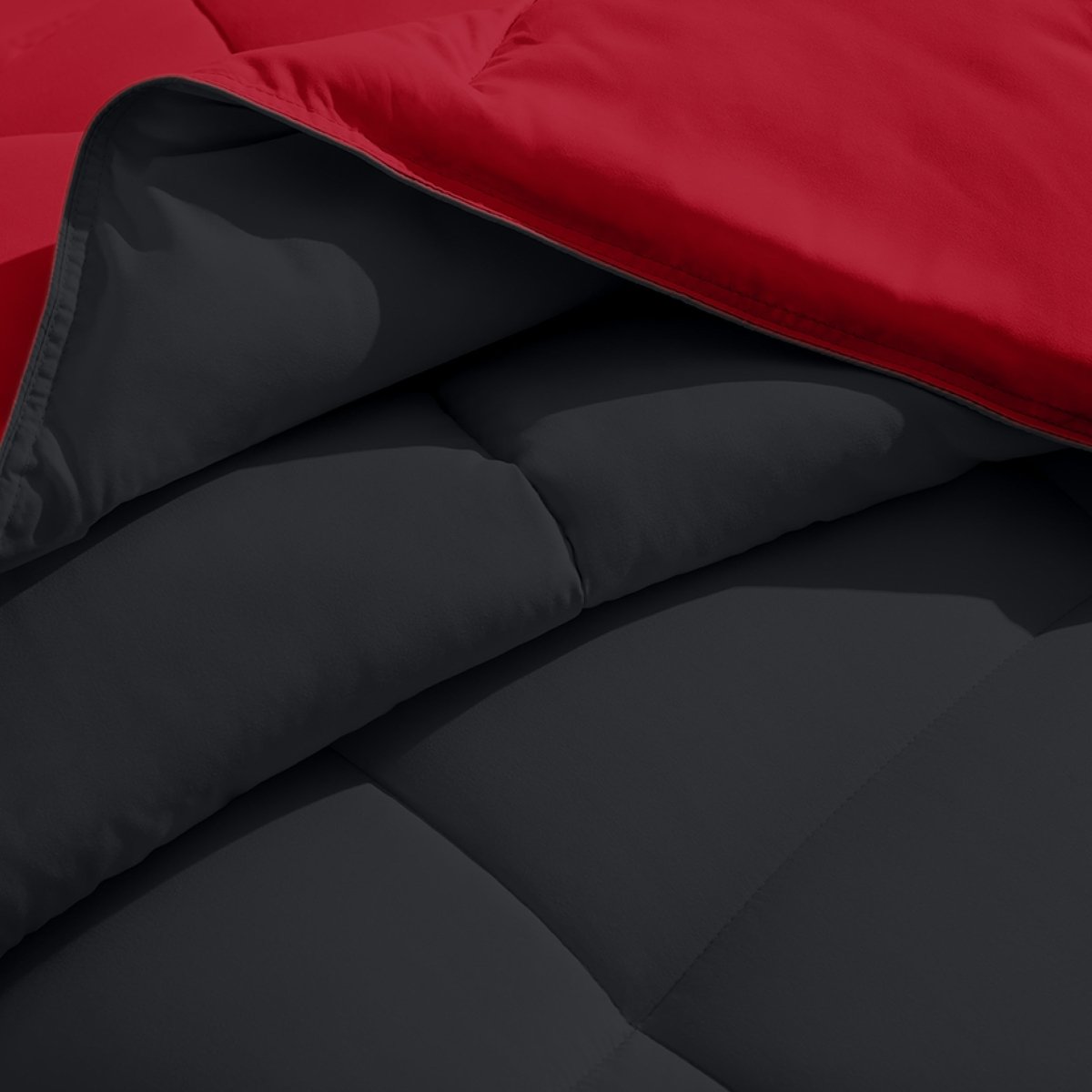Close-up of a comforter with a soft texture