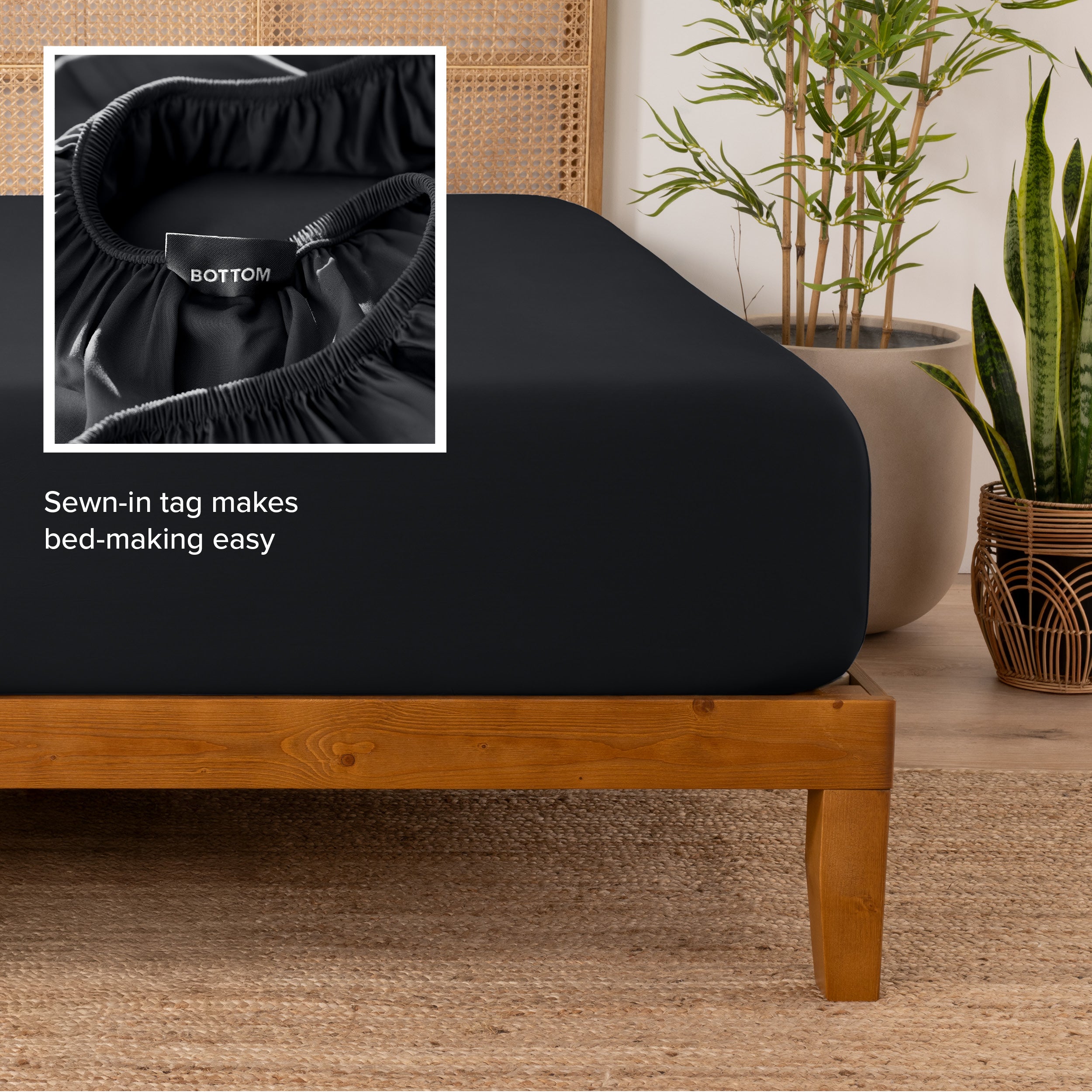 Rayon From Bamboo Fitted Sheet - Bare Home