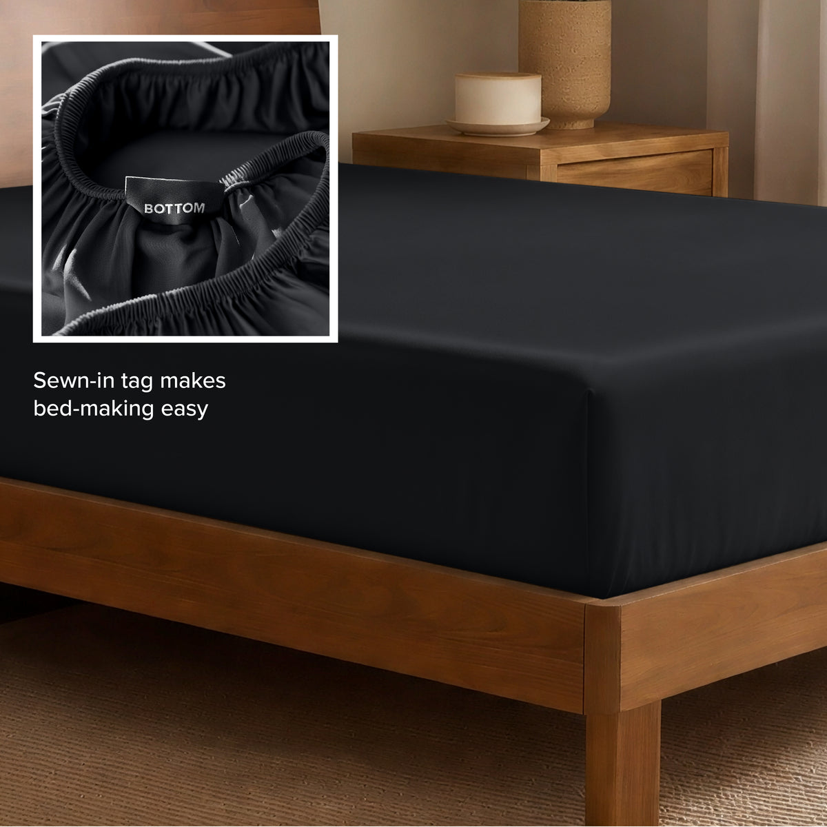 Rayon From Bamboo Fitted Sheet - Bare Home