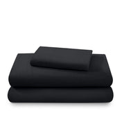 A neatly arranged set of flannel sheets