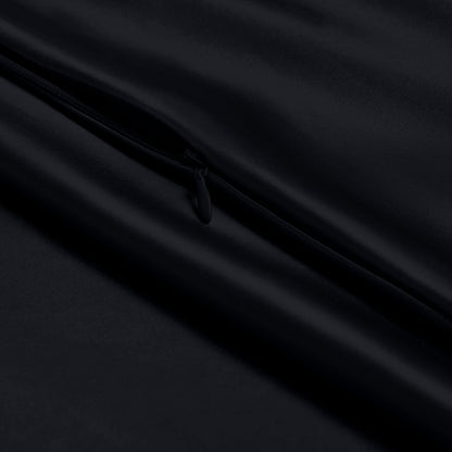 Close-up of pillowcase with zipper closure
