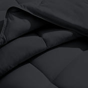 Close-up of a microfiber duvet insert