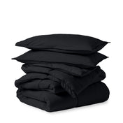 A down alternative comforter folded neatly