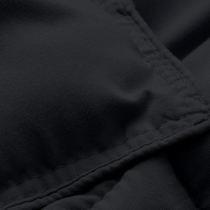 Close-up of comforter fabric with stitching detail
