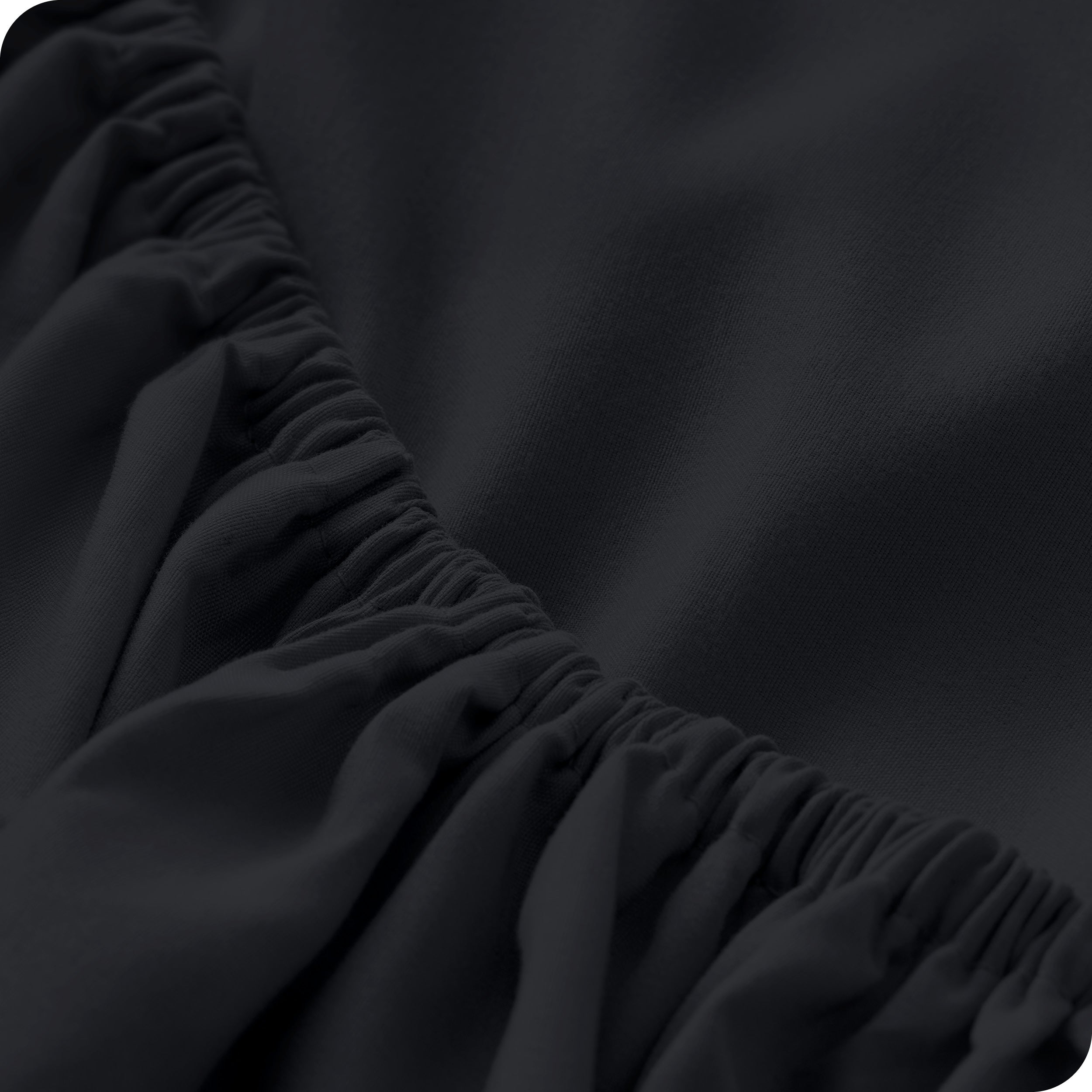 Close-up of fitted sheet
