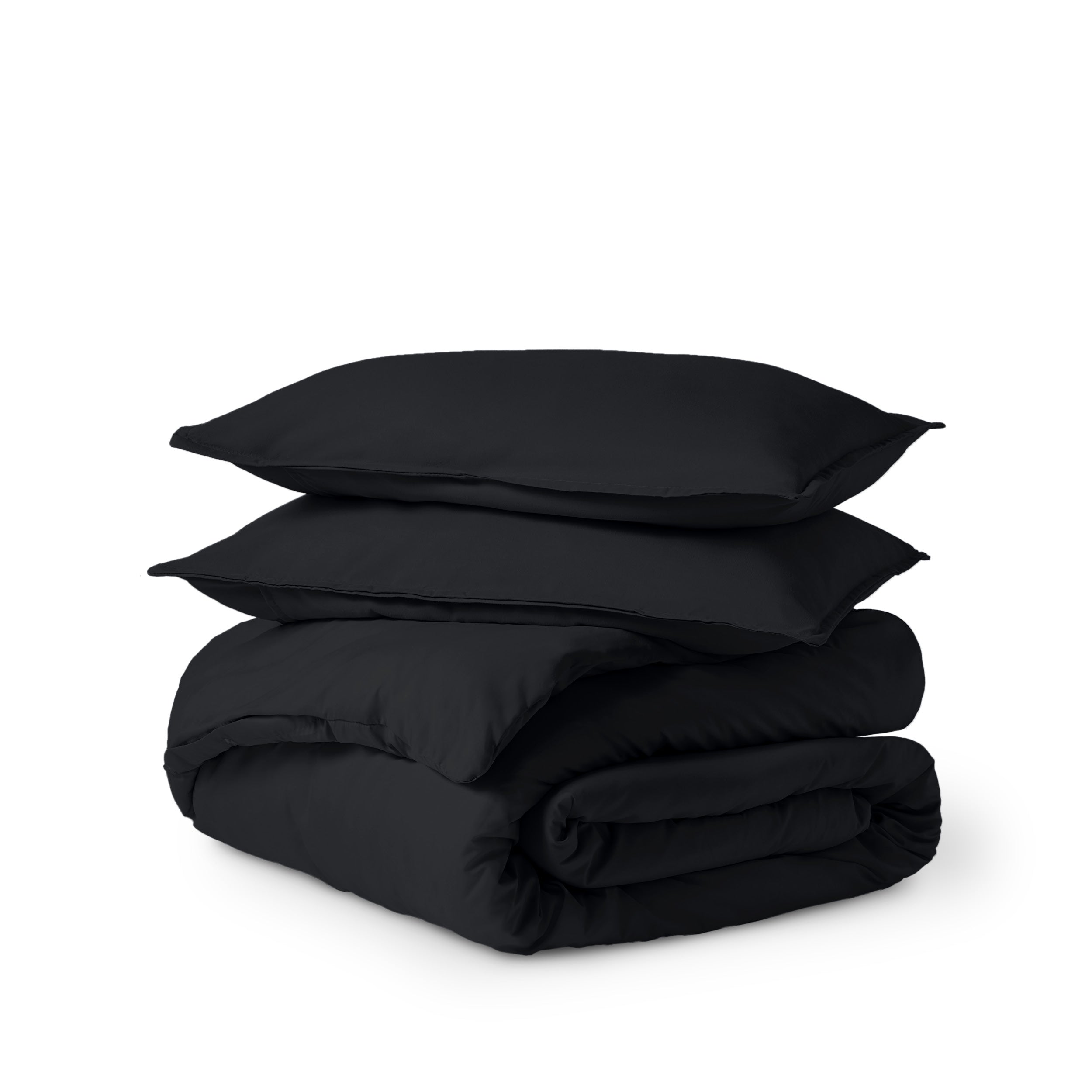 Ultra soft duvet cover folded and stacked