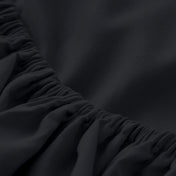Close-up of elastic on a fitted sheet.
