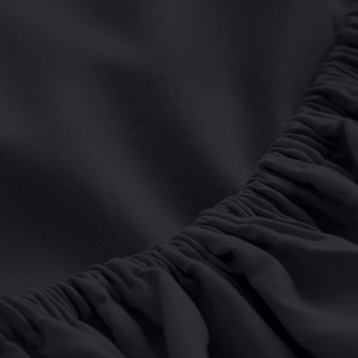 Close-up of fitted sheet showing the all around elastic